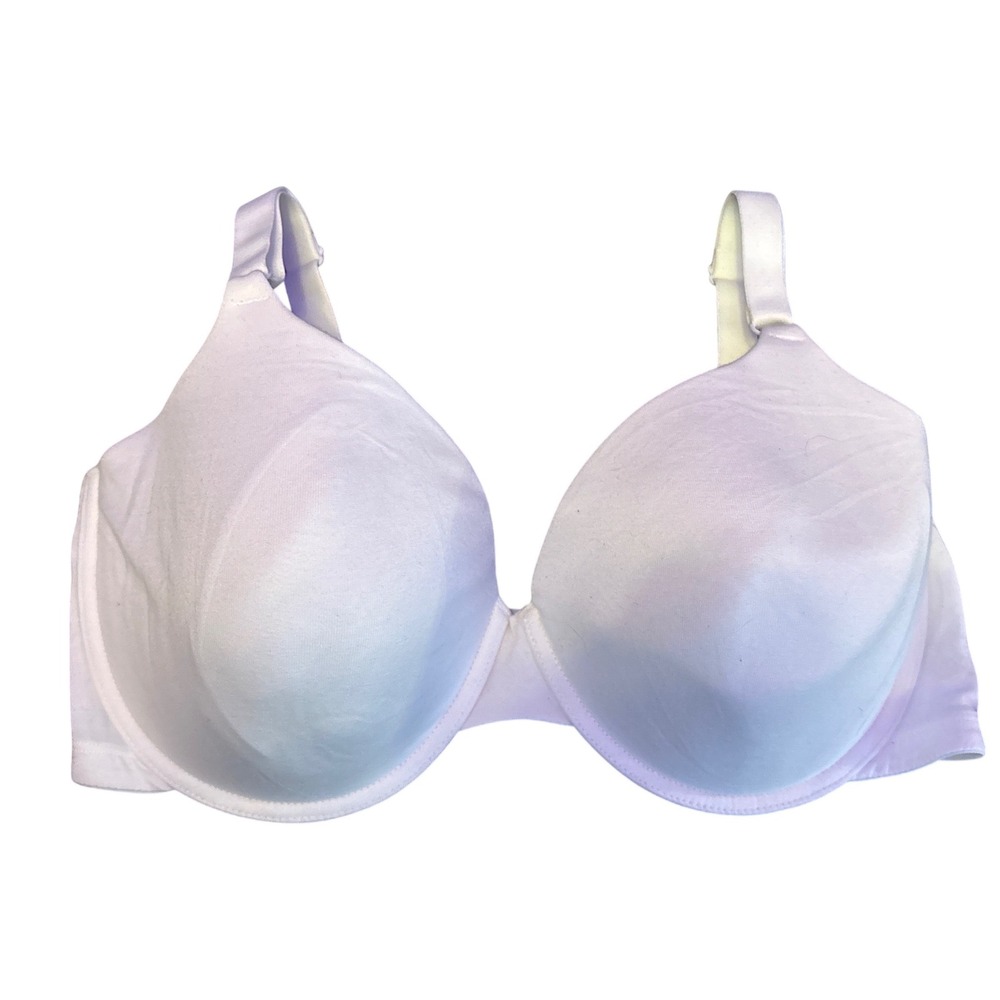 Fruit of the Loom FT797 White Cotton T-Shirt Underwire Full Figure Bra 42DD